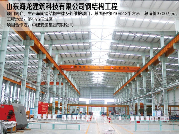 山东海龙修建科技有限公司钢结构工程